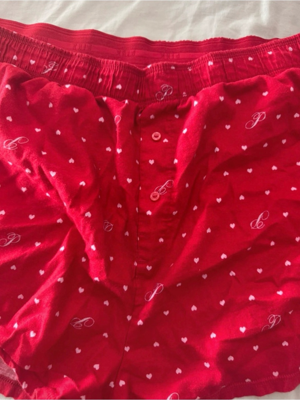 PINK by Victoria’s Secret red pajama sleep shorts in size XXL ❤️